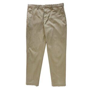 BANANA REPUBLIC Men's Beige Cotton MASON ATHLETIC TAPERED FIT Chino Pants 35x30